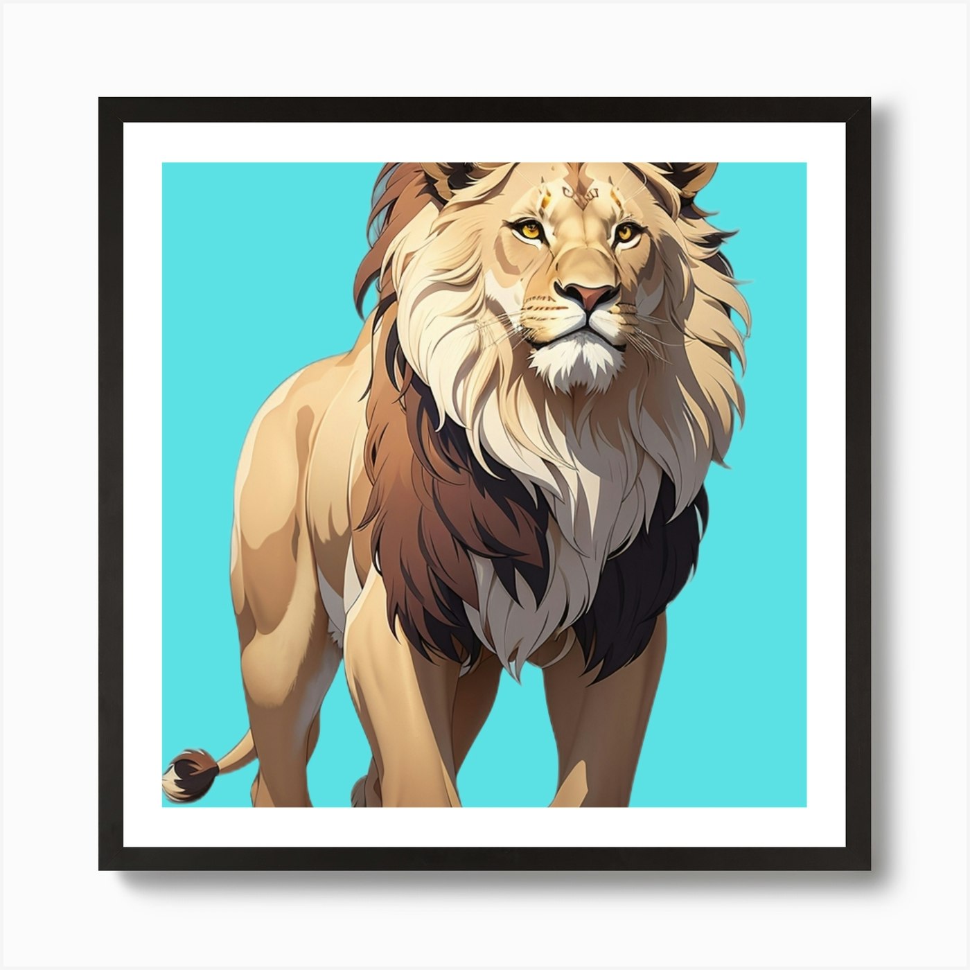 Lion king Art Print Framed Wall Art Poster Canvas Print Picture