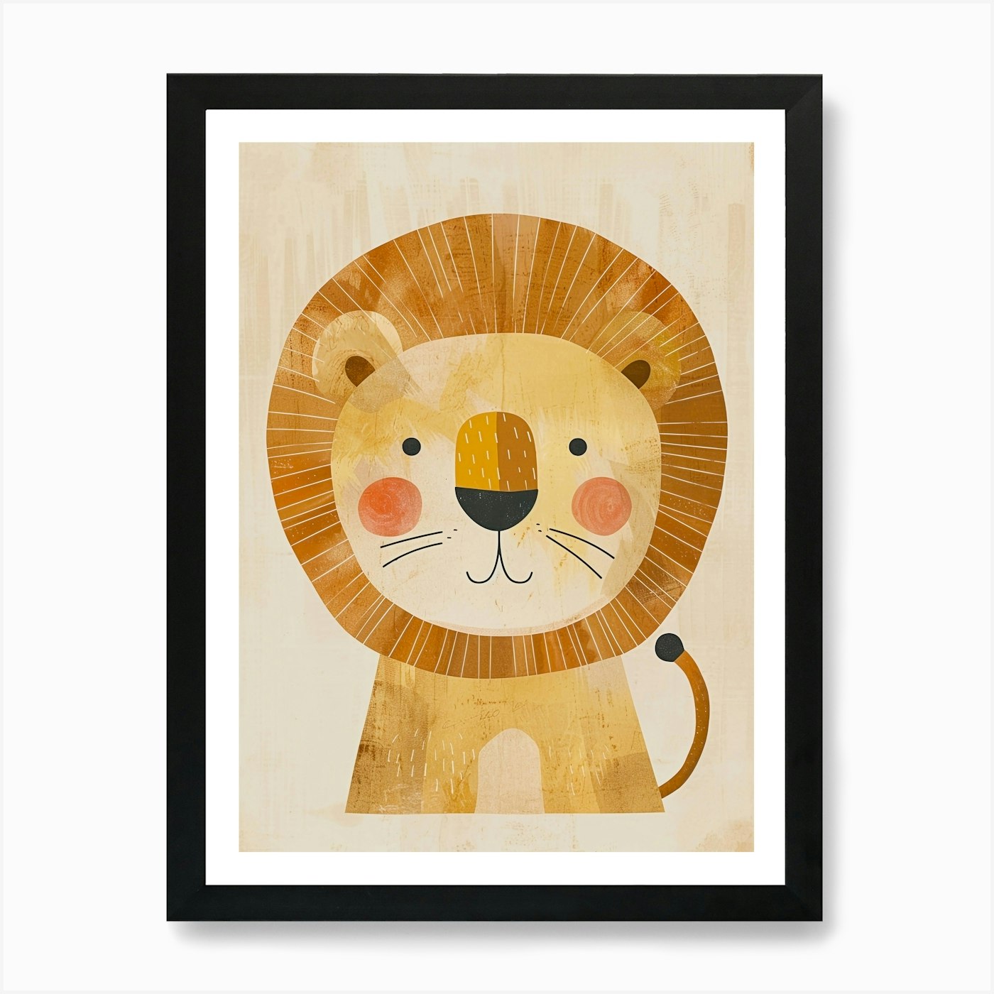 Lion Print Art Print Framed Wall Art Poster Canvas Print Picture