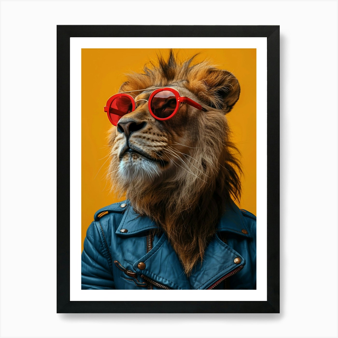 "Lion" Art Print Framed Wall Art Poster Canvas Print Picture