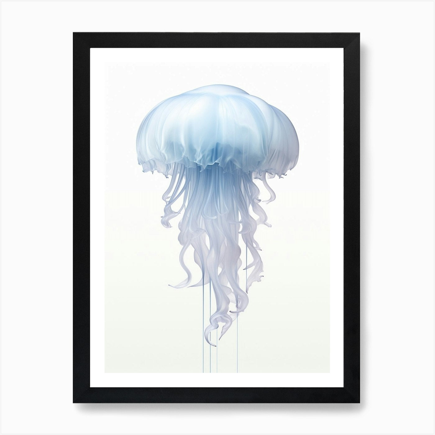 Lions Mane Jellyfish Watercolour 4  Framed Wall Art Poster Canvas Print Picture